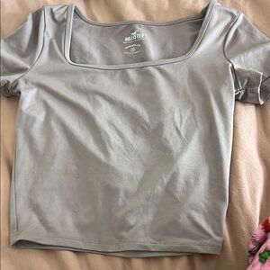Hollister Gray, purple undertoned Square Neck Top